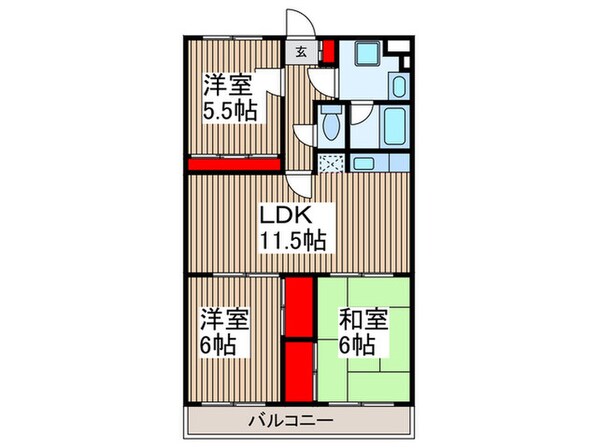 メゾンリリック２の物件間取画像